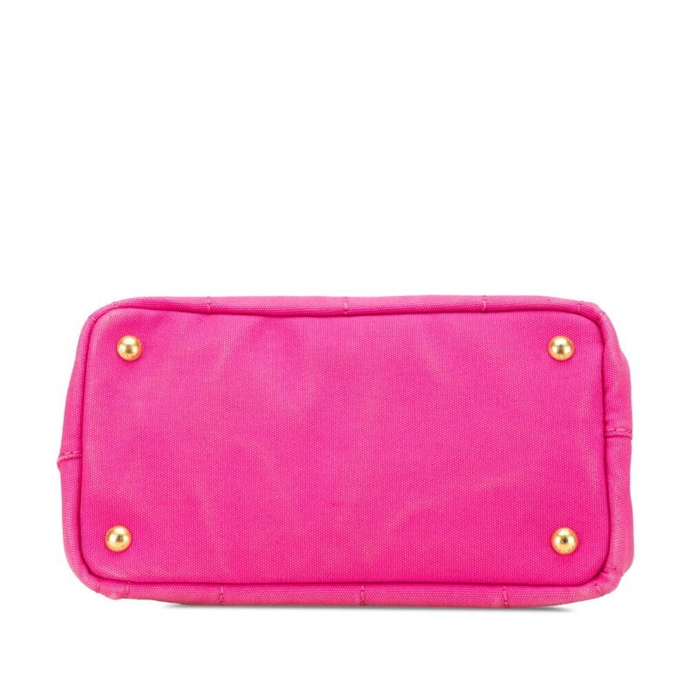 PRADA Pink Canvas Shoulder Bag - Picture 3 of 10
